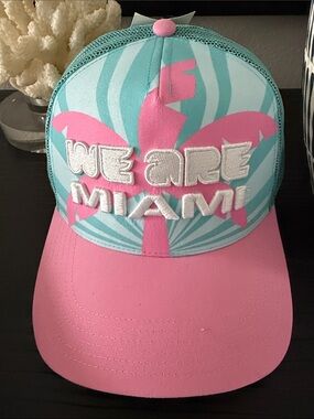 We Are Miami FIFA licensed Trucker Hat - Pink & Teal